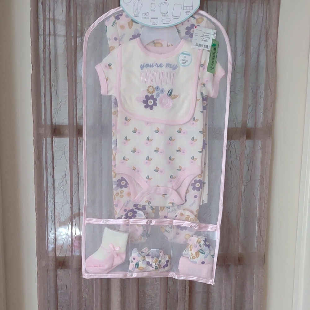 Baby Gear Pink and White Kids Matching Set